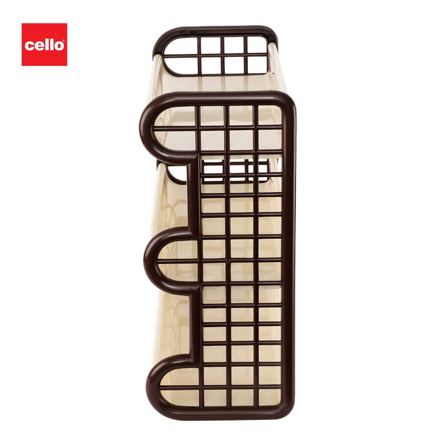 CELLO Tokyo 3 Layers Plastic Storage Shelf |Multipurpose Shelf | For Home, Office, Showroom, Shops | Attractive Colours