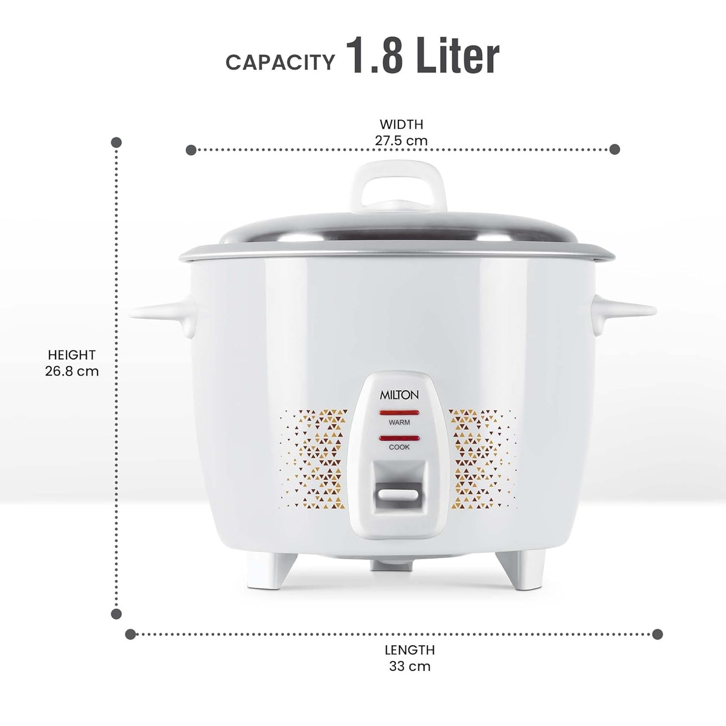 MILTON Prime Electric Rice Cooker