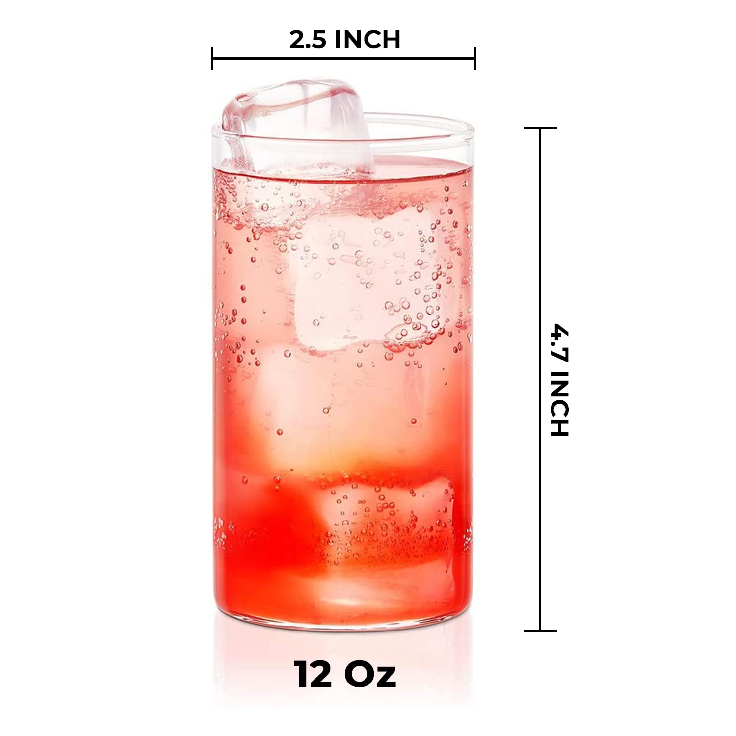 Borosil Vision Glass, Feather Light (Transparent, 350 ml) -Set of 6, Oven, Micro, Freezer Safe - Premium glass tumblers from Borosil - Just Rs. 550! Shop now at Surana Sons