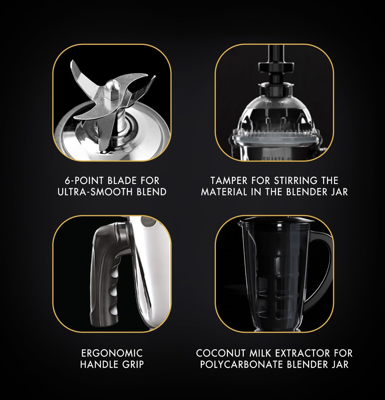 SUJATA MG03 The New Generation Mixer Grinder | 4 Jars | 1000 Watt