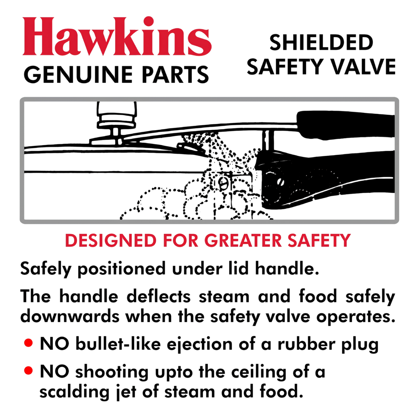HAWKINS Aluminium Safety Valve For All Hawkins Pressure Cookers From 1.5 Litre To 14 Litre (SV) | Hawkins Genuine Spare Parts