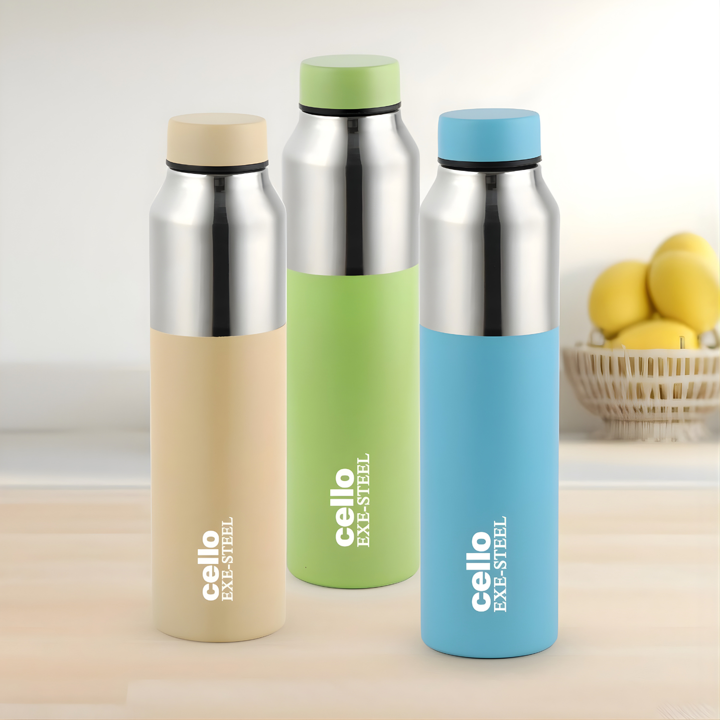 CELLO Arctic Stainless Steel Water Bottle for Office, Fridge & Daily Use | 1000 ML