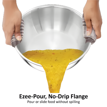 HAWKINS Induction Compatible SS Tri-ply Tasla (Kadhai)