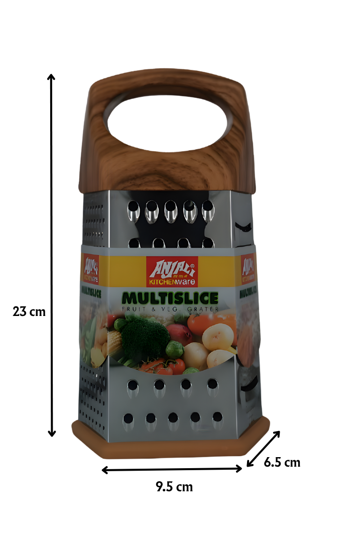 ANJALI Chefline Multi Slicer 62 | Fruit & vegetable Grater | 6 Way | Slicer, Shredder, Grater, Jali Slice