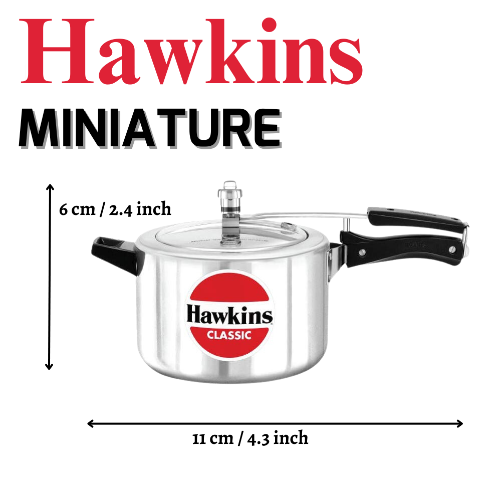 Hawkins Miniature Pressure Cooker, Toy Cooker for Kids, Mini Cooker, Small Cooker for Kids, Silver CODE: MIN - Premium Toy Aluminum Pressure Cooker from Hawkins - Just Rs. 220! Shop now at Surana Sons