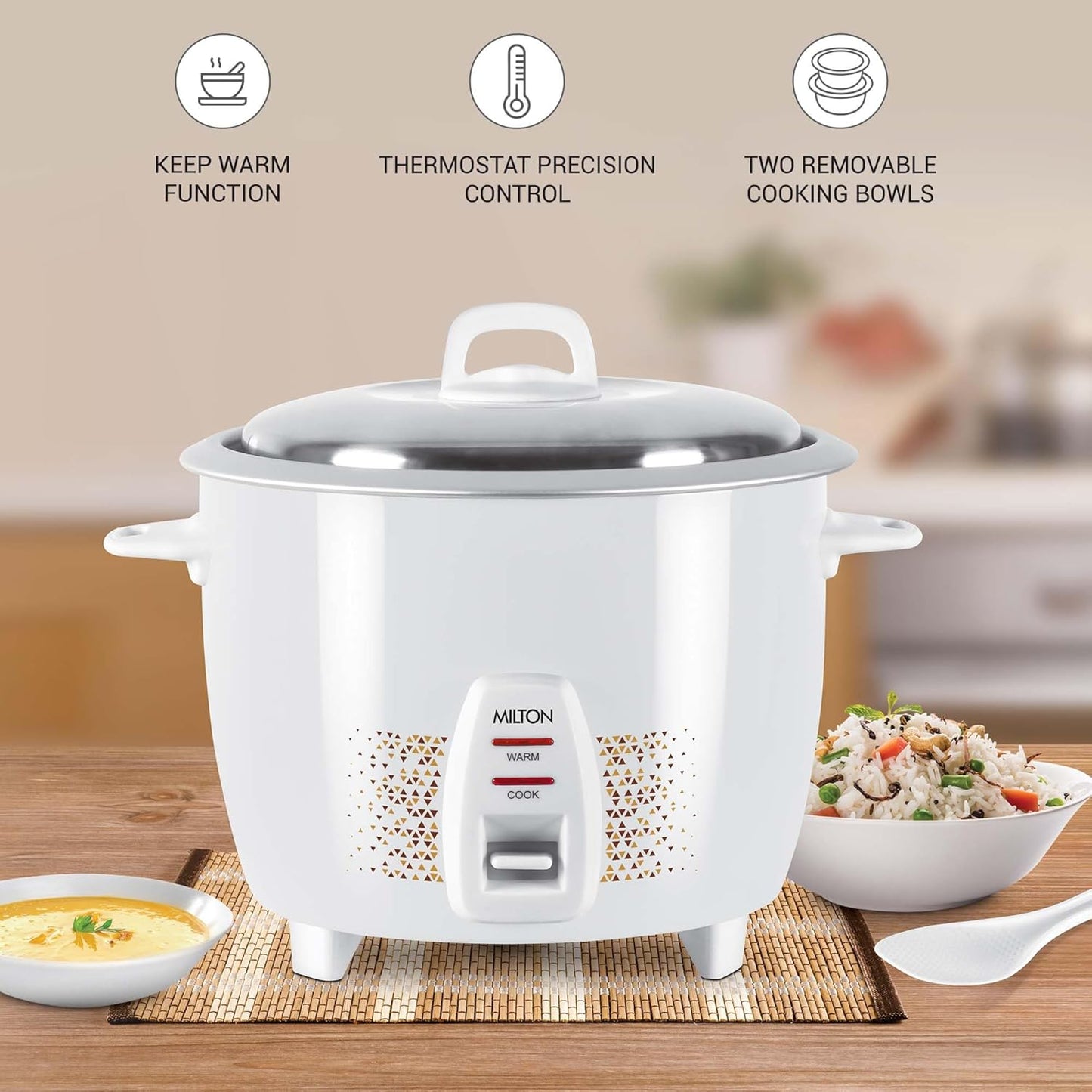 MILTON Prime Electric Rice Cooker