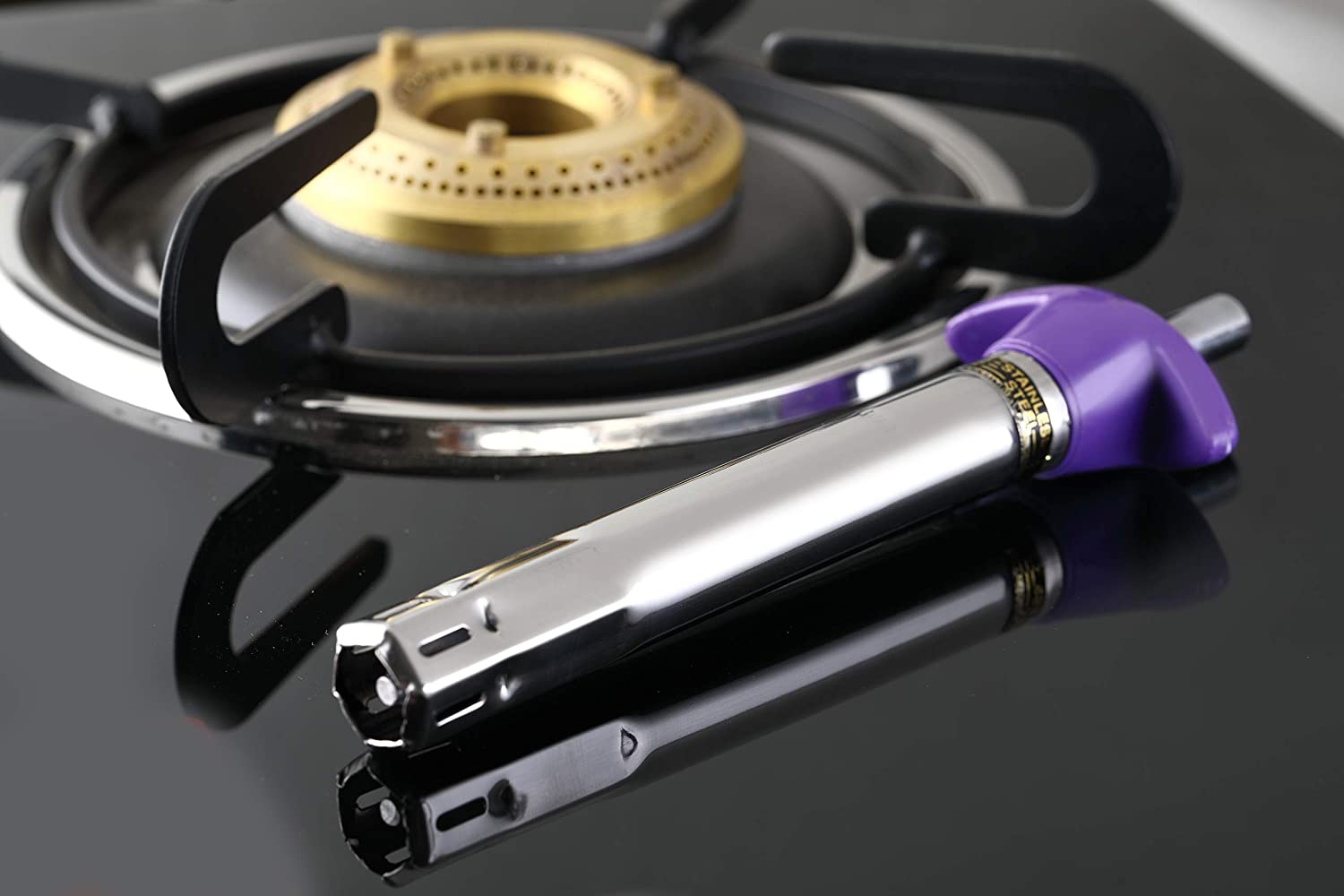 Crystal  Stainless Steel Gas Lighter For Kitchen Gas Stoves, Assorted (Color and Design May Vary) - Premium Gas Lighter from Crystal - Just Rs. 205! Shop now at Surana Sons