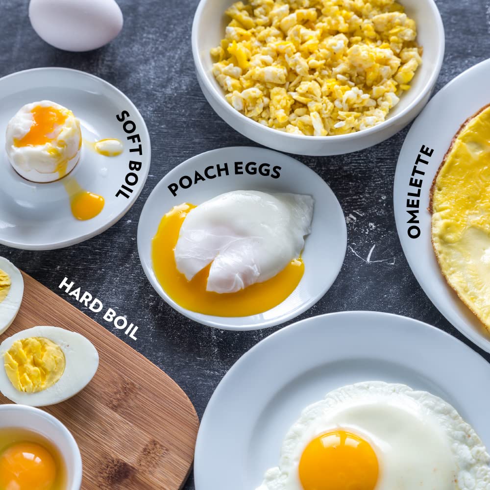 Borosil Electric Egg Boiler, For Hard, Soft, Medium Boiled Eggs, Steamed Vegetables, Transparent Lid, Stainless Steel Exterior - Premium Egg Boiler from borosil - Just Rs. 1450! Shop now at Surana Sons