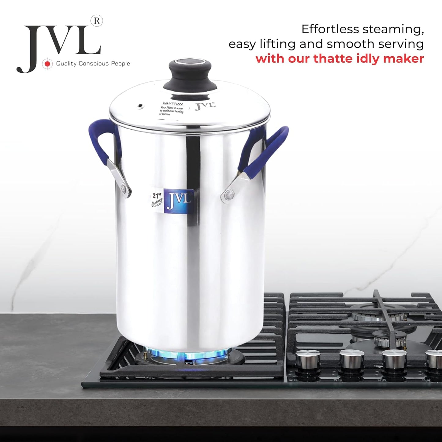JVL Stainless Steel Full Set Thatte Idly, Idiyappam / Idla / Mini Idli / Dhokla Maker / Steamer - Premium Idli Dhokla Maker from JVL - Just Rs. 3799! Shop now at Surana Sons