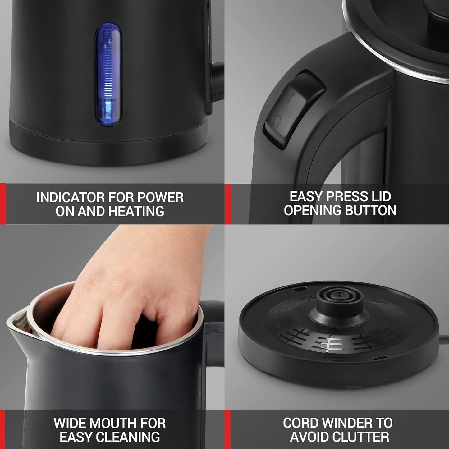 MILTON Companion Double Wall Electric Kettle 800 ML