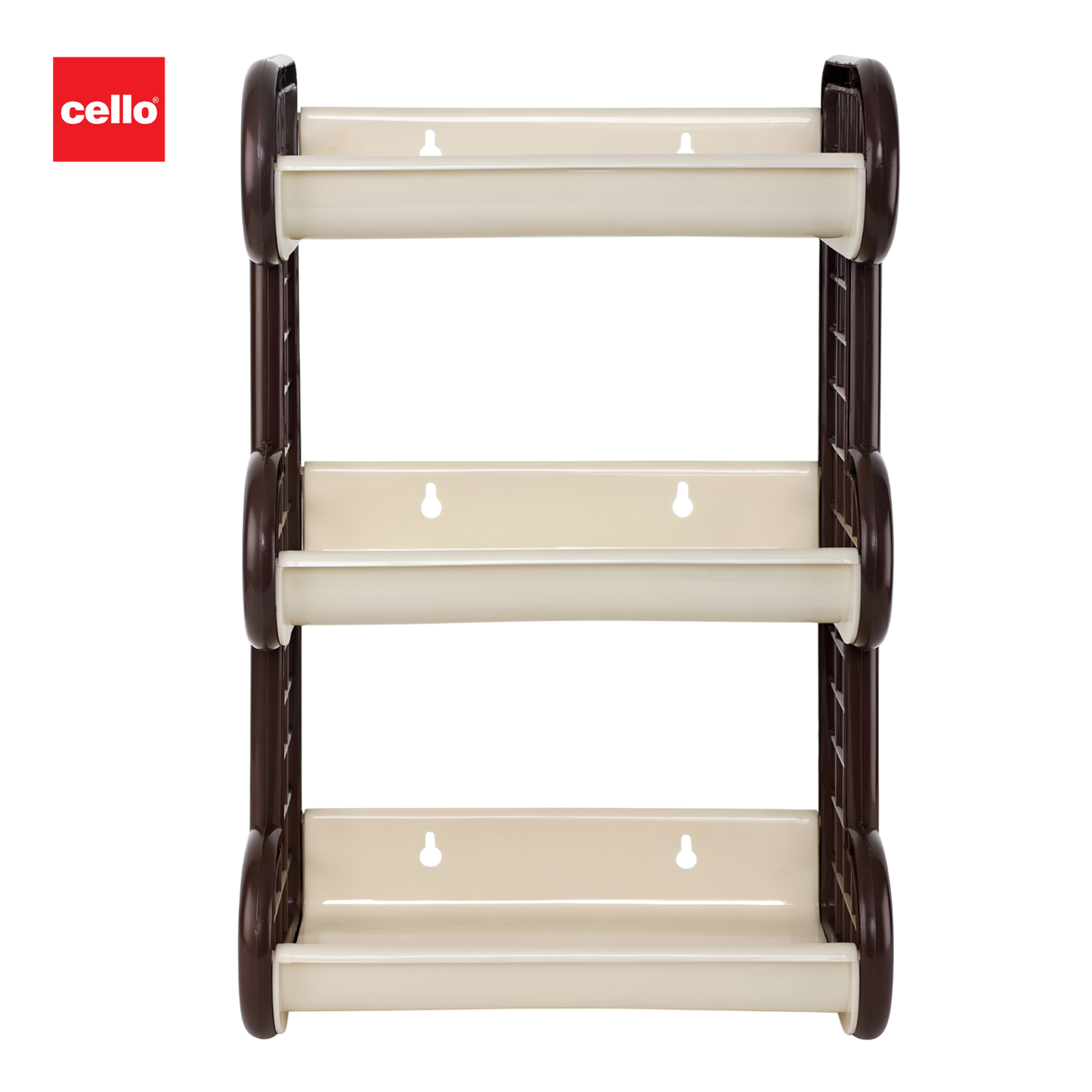 CELLO Tokyo 3 Layers Plastic Storage Shelf |Multipurpose Shelf | For Home, Office, Showroom, Shops | Attractive Colours