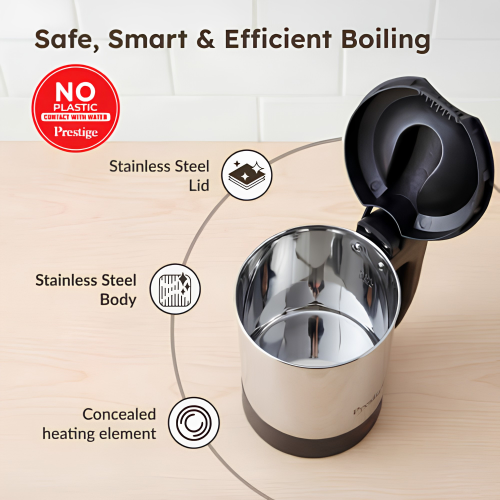 PRESTIGE Electic Travel Kettle 0.5 L V2 (0.5 L with Concealed Element)