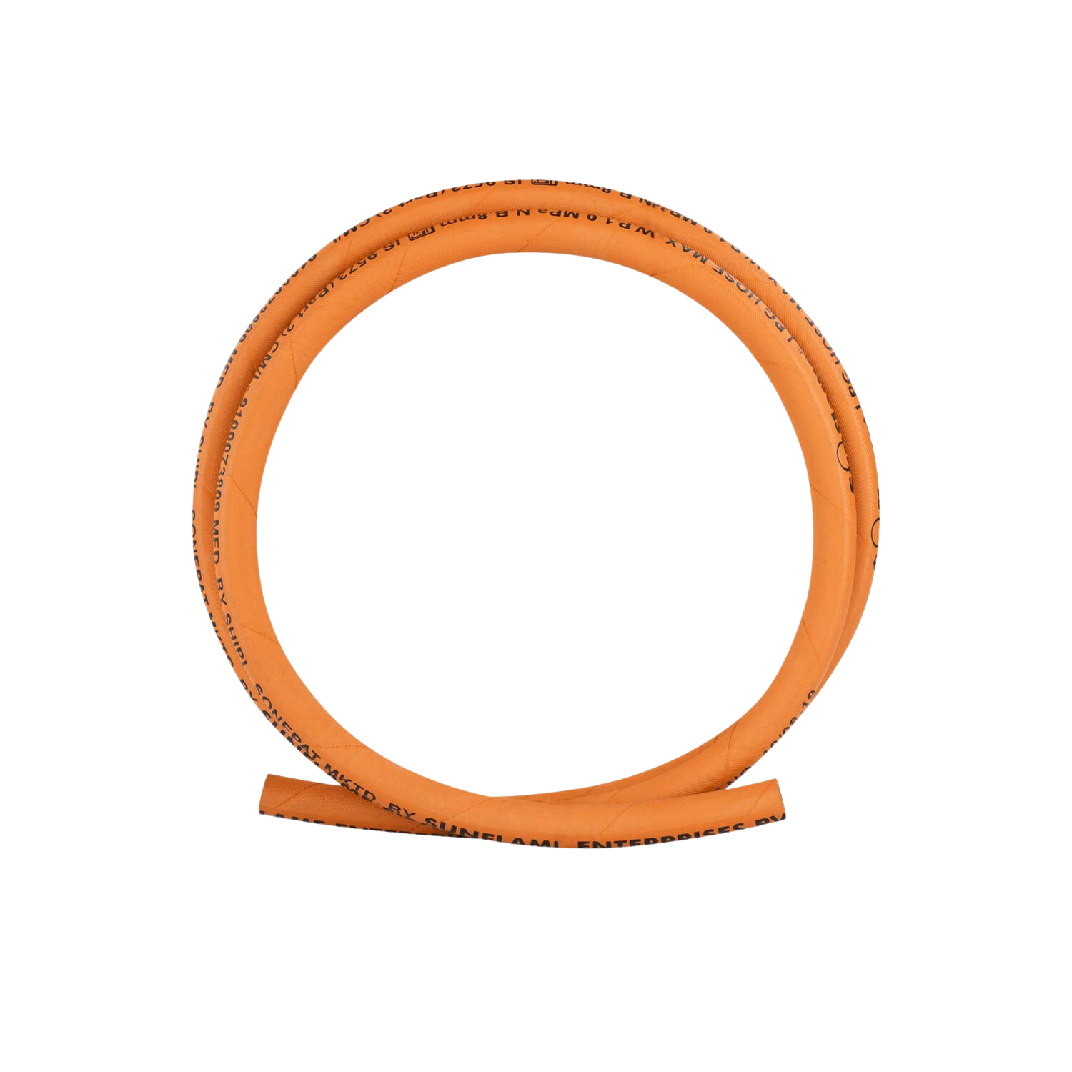 Sunflame 1.5 Mtr LPG Rubber Hose Pipe with Reinforced Steel Wire, ISI Certified (Orange) - Premium Gas Pipe from Sunflame - Just Rs. 199! Shop now at Surana Sons