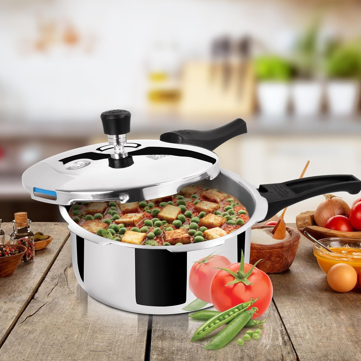 MILTON PROCOOK Triply Stainless Steel Pressure Cooker Outer Lid | ISI