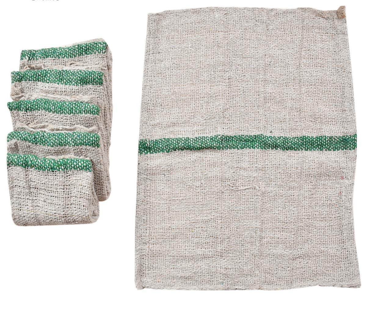 SKT Cotton Floor Cleaning Cloth | Duster | Cloth | Pocha (Off White) - Pack of 6 - Premium Cotton Pocha from Generic - Just Rs. 245! Shop now at Surana Sons