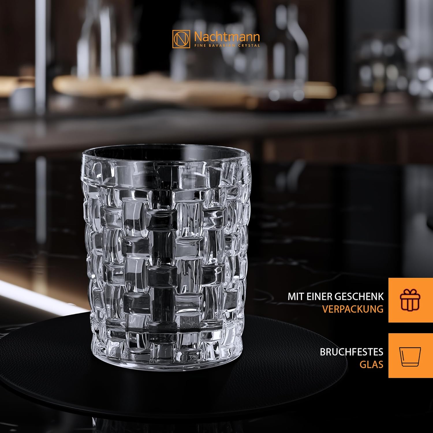 NACHTMANN Premium Crystal Whisky Tumbler - Set of 6, 330 ML - Premium glass tumblers from Nachtmann - Just Rs. 4041! Shop now at Surana Sons