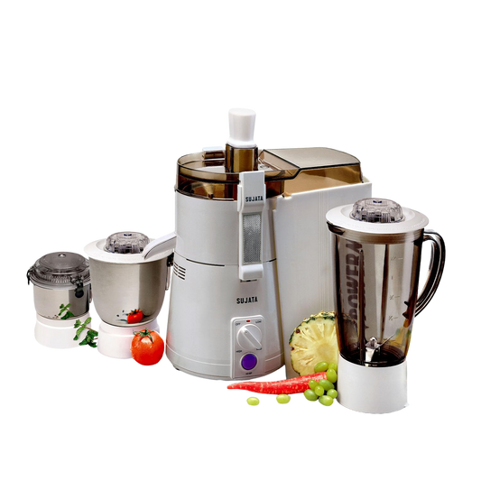 SUJATA POWERMATIC MAXIMA The All-In-One Juicer Mixer Grinder | 3 Jars | 900 Watt
