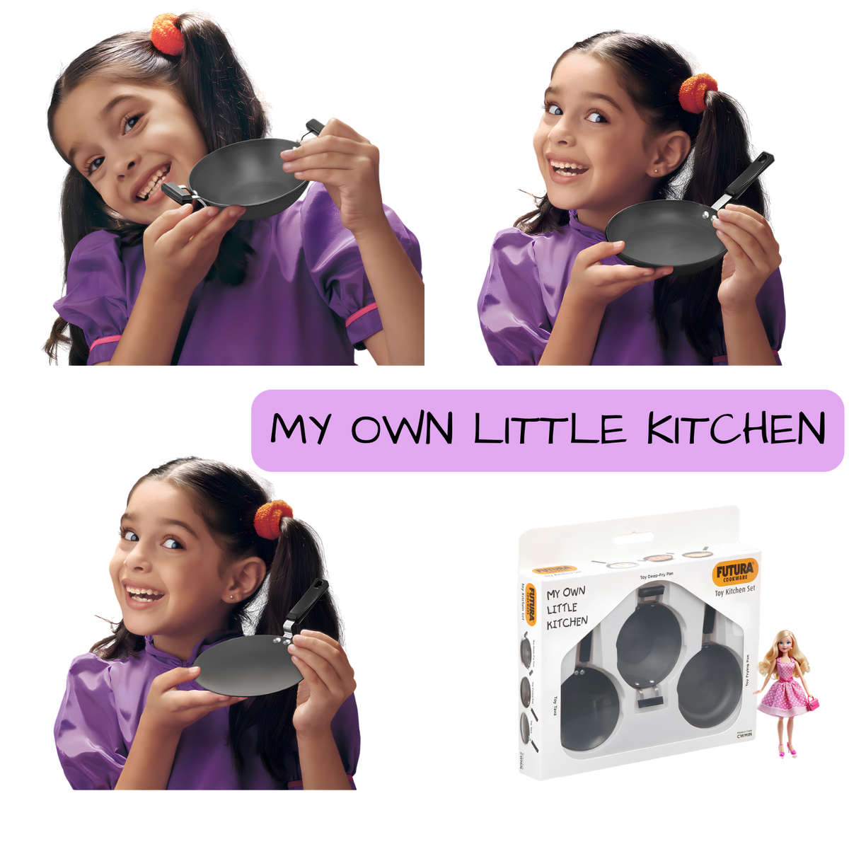 Hawkins Futura Toy Kitchen Set | Set 3 | Premium Quality (CWMIN)