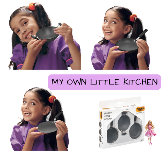 Hawkins Futura Toy Kitchen Set | Set 3 | Premium Quality (CWMIN)