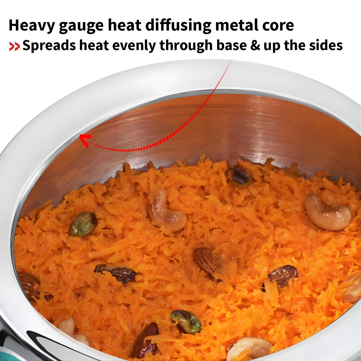 HAWKINS Contura Tri-Ply Stainless Steel 3.5 Litre (SSTCO35) |Induction Compatible