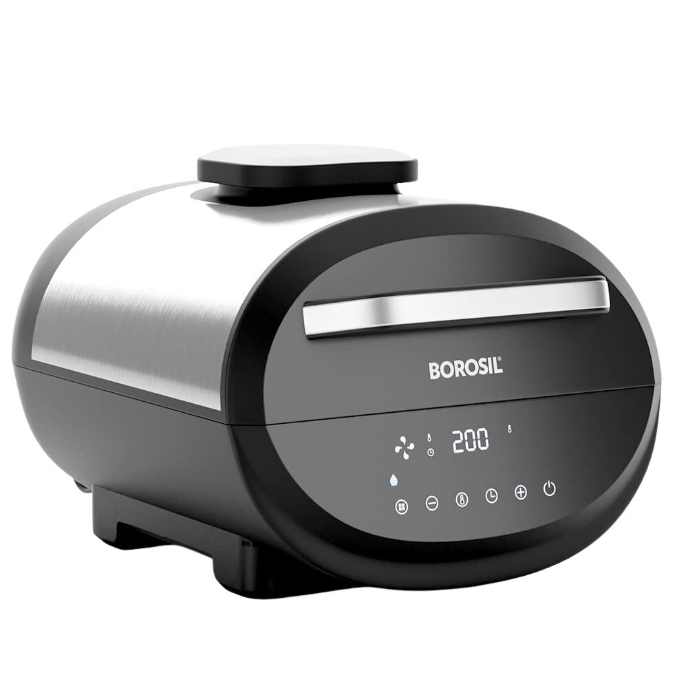 Borosil Best Digi Air-fryer, Top Load Air Fryer, Large Capacity, 8 Pre-Set Menus, 8 in 1 Functionality, 6.1 Ltr - Premium Air Fryer from Borosil - Just Rs. 9793! Shop now at Surana Sons
