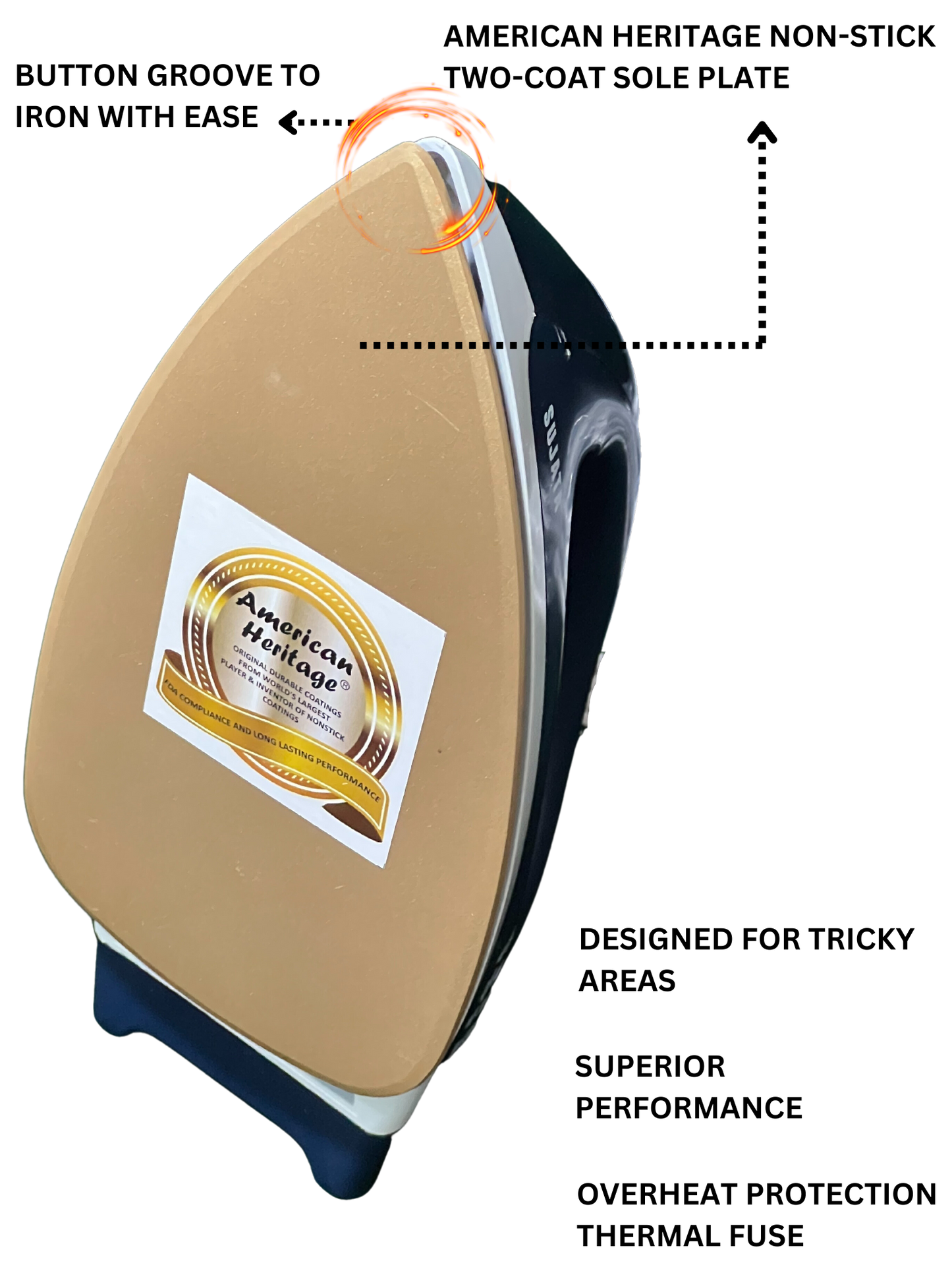 Sujata 1100 Watt Smooth Slide Light Weight Iron | Warranty 2 Years - Premium Dry Irons from Sujata - Just Rs. 599! Shop now at Surana Sons