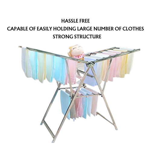 5ft Stainless Steel Cloth Drying Stand at Rs 1400, Laundry Rack in Lucknow