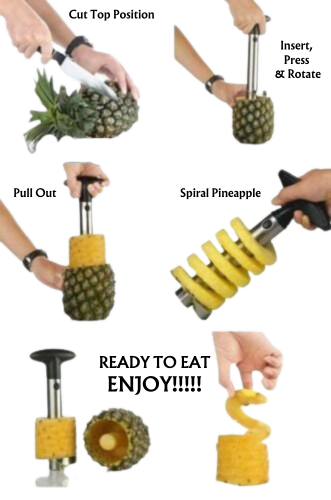 Stainless Steel Pineapple Cutter | Pineapple Slicer - Premium Pineapple cutter corer from Generic - Just Rs. 195! Shop now at Surana Sons