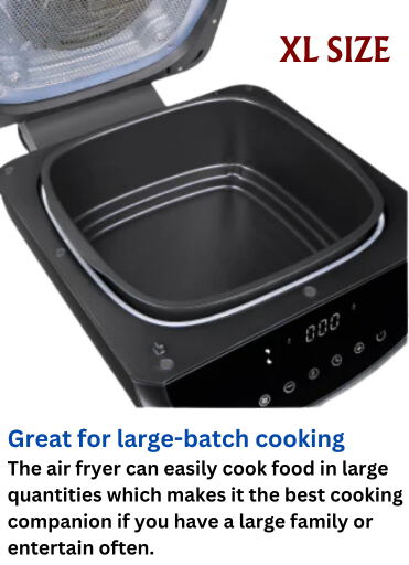 Borosil Best Digi Air-fryer, Top Load Air Fryer, Large Capacity, 8 Pre-Set Menus, 8 in 1 Functionality, 6.1 Ltr - Premium Air Fryer from Borosil - Just Rs. 9793! Shop now at Surana Sons