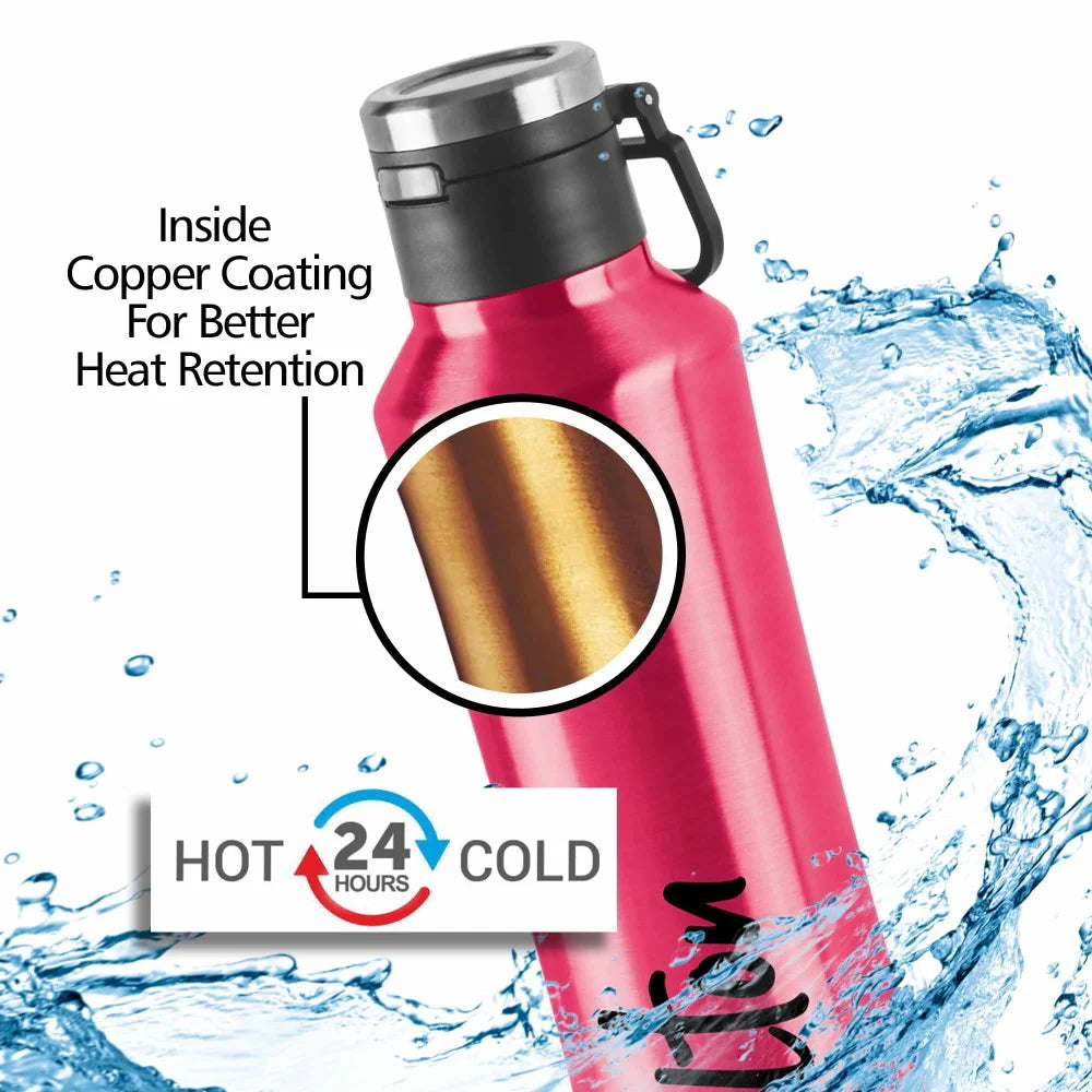 Milton Gulp Thermosteel Vacuum Bottle | Hot & Cold - Premium Hot & Cold Steel water bottle from Milton - Just Rs. 816! Shop now at Surana Sons
