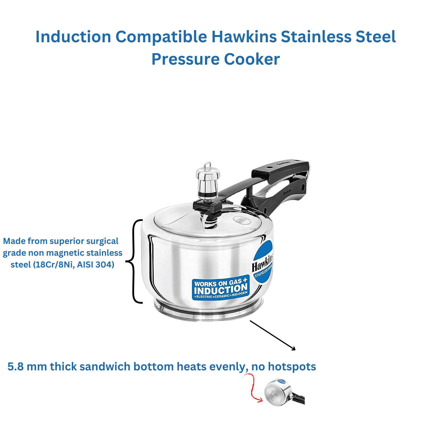 Electric Pressure Canner Hawkins Pressure Cooker Hawkins Litre