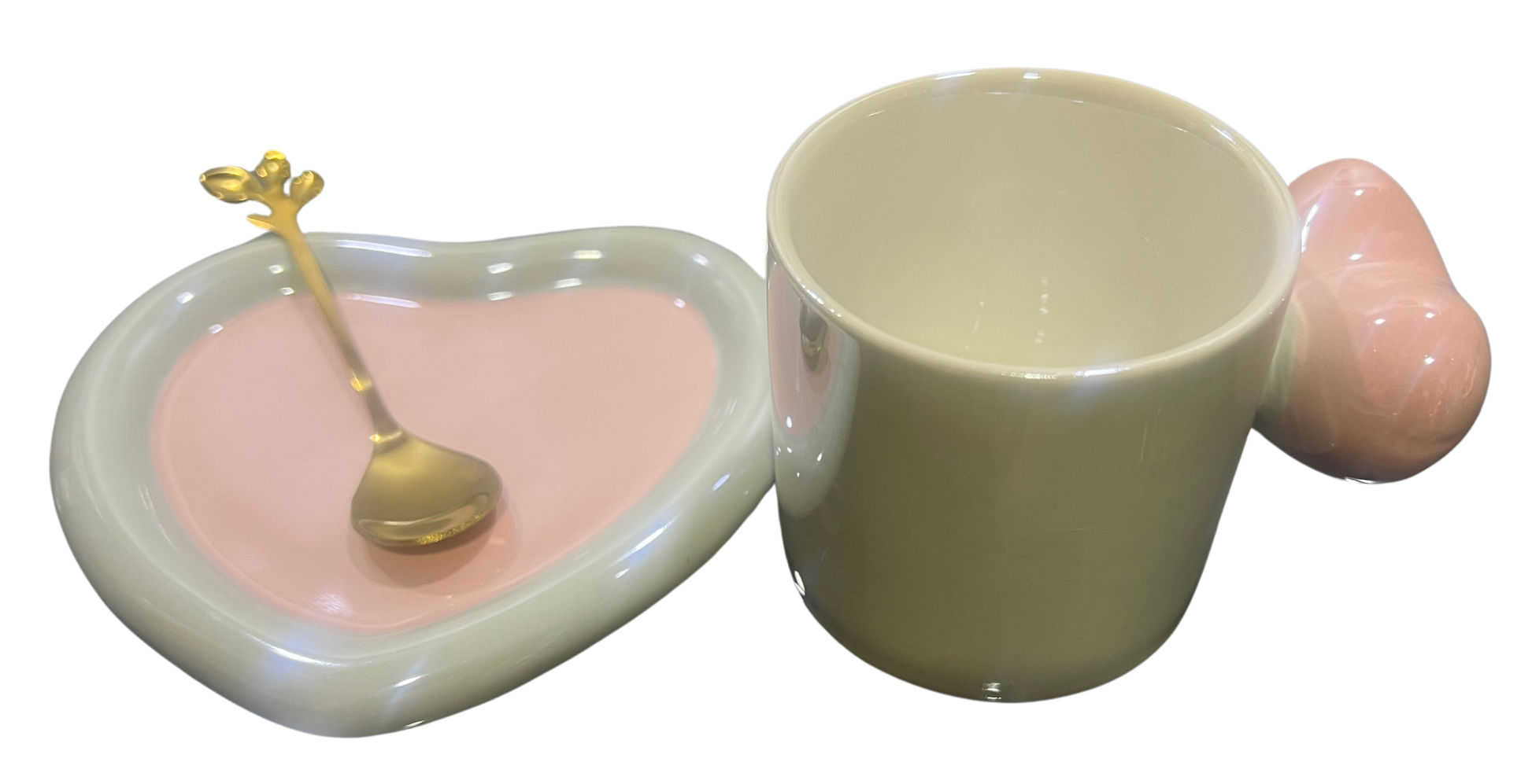 HILUXE 1 PC Unique Porcelain Cup & Saucer Set With Spoon | Gifting - Premium Cup & Saucer from Hiluxe - Just Rs. 595! Shop now at Surana Sons