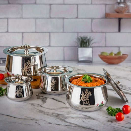 RAMSON Premium Stainless Steel Exquisite Serving Symphony Handi - Premium SS Handi from Ramson - Just Rs. 160! Shop now at Surana Sons