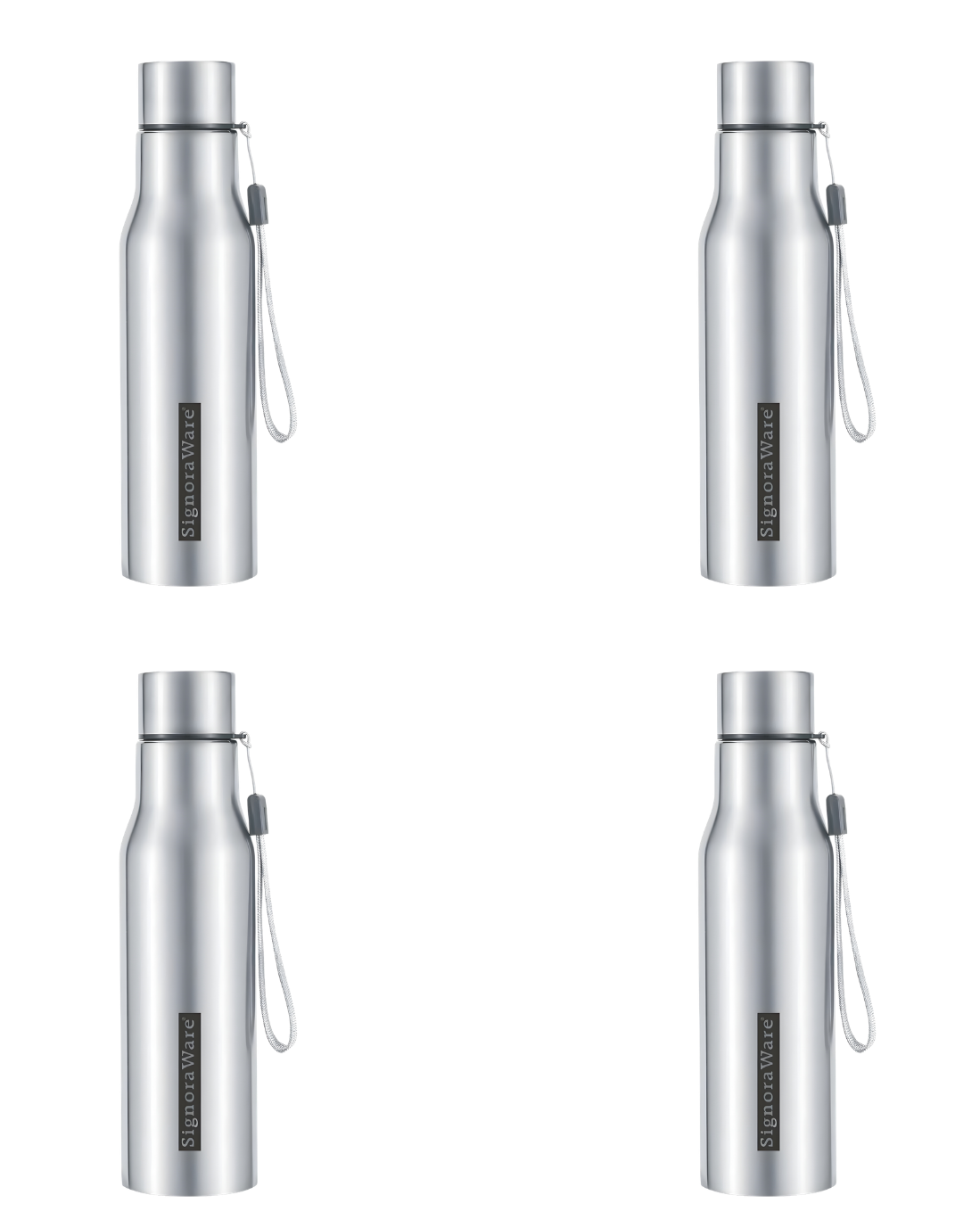 SIGNORAWARE Blaze Stainless steel Water Bottle, 1 Litre | Reusable | Dishwasher Safe | Wide Mouth | Fridge safe | Ideal for Office Use | Great for Camping | Sports & Outdoor Activities
