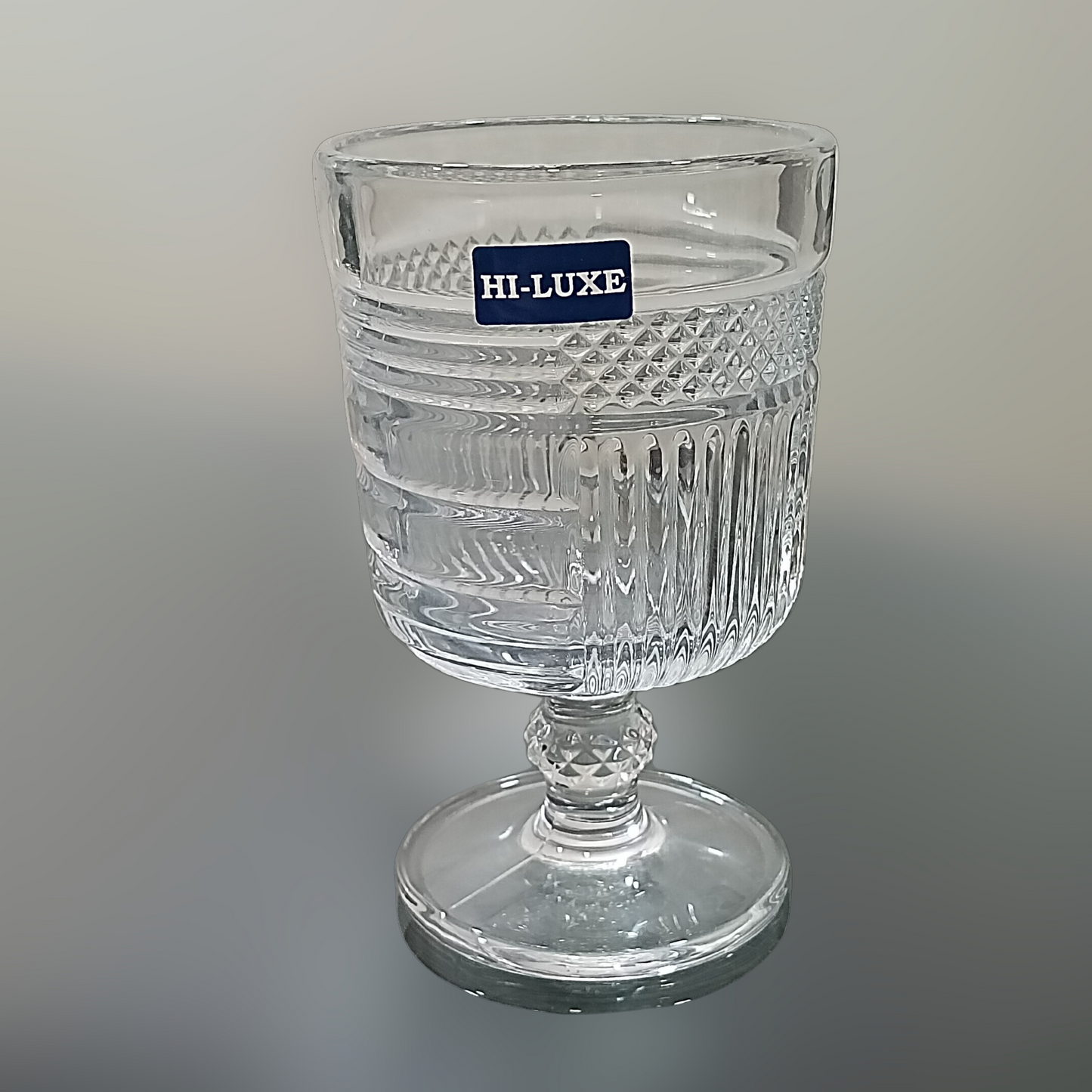 HILUXE Stem Glass 200 ML | Juice | Water | Soft Drinks | Set of 6 - Premium Stem Glass from Hiluxe - Just Rs. 510! Shop now at Surana Sons