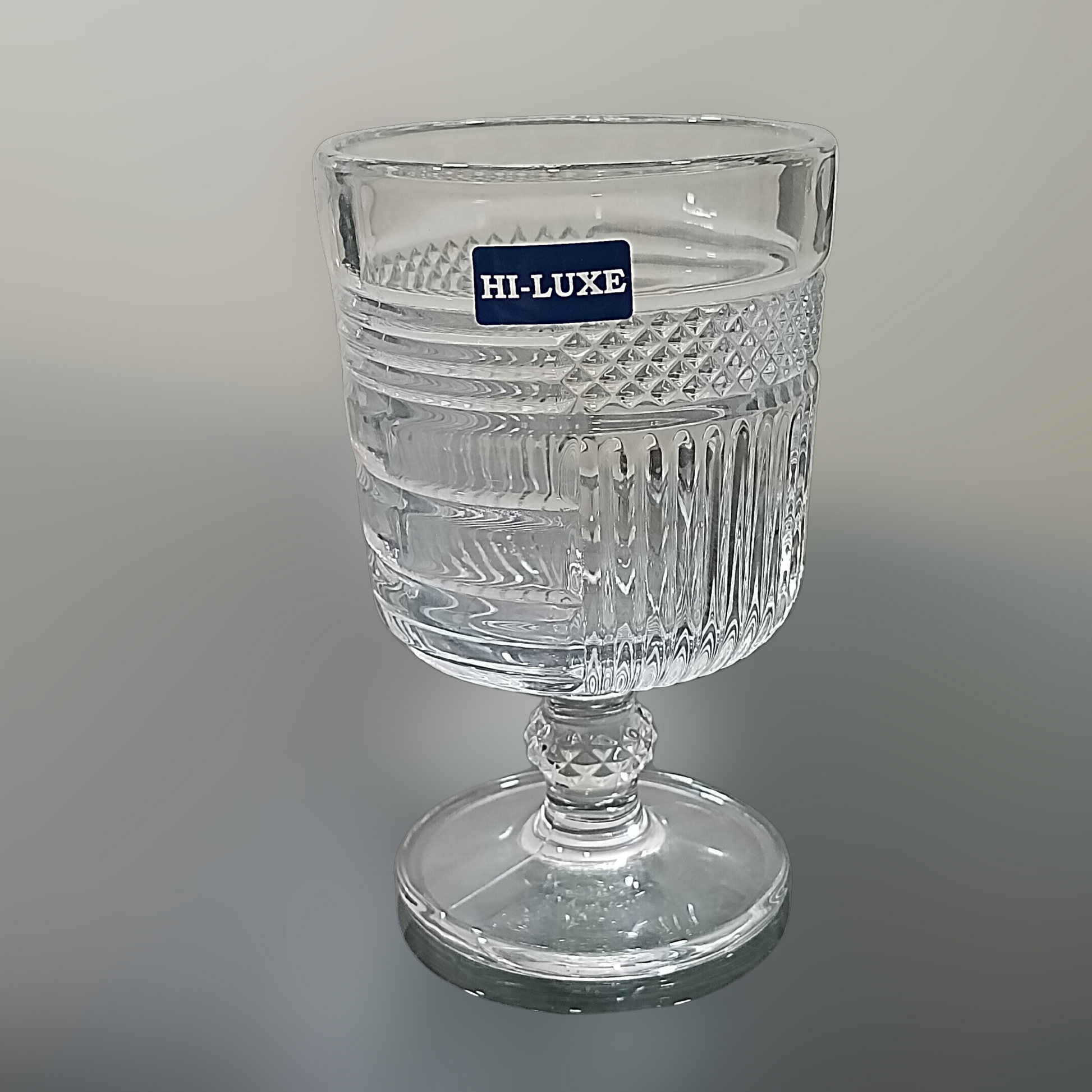 HILUXE Stem Glass 200 ML | Juice | Water | Soft Drinks | Set of 6 - Premium Stem Glass from Hiluxe - Just Rs. 510! Shop now at Surana Sons