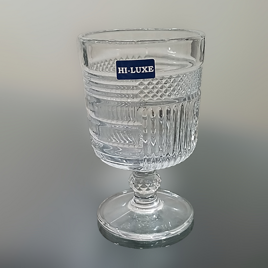 HILUXE Stem Glass 200 ML | Juice | Water | Soft Drinks | Set of 6 - Premium Stem Glass from Hiluxe - Just Rs. 510! Shop now at Surana Sons