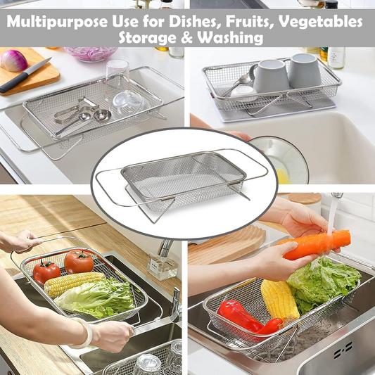 ELEPHANT 2-in-1 Stainless Steel Colander | Fruit Basket for Dining Table | For Washing Fruits & Vegetables - Premium SS Colander Fruit Basket from Elephant - Just Rs. 750! Shop now at Surana Sons