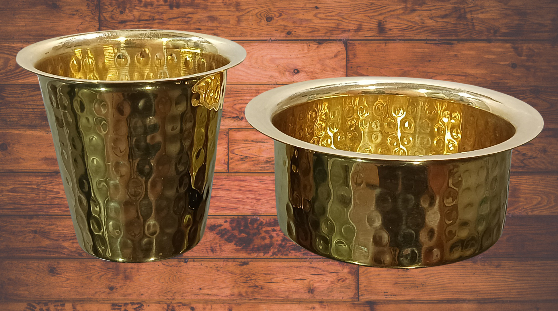 South Indian Brass Coffee Cup and Dabra Set, Filter Coffee Dabra Set - Premium Coffee Server Dabara from Generic - Just Rs. 450! Shop now at Surana Sons