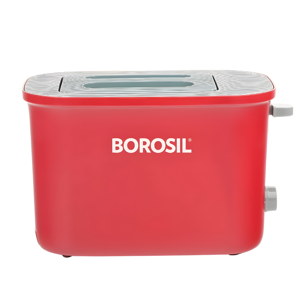 BOROSIL Krispy 2 Slice Pop-up Toaster, Red