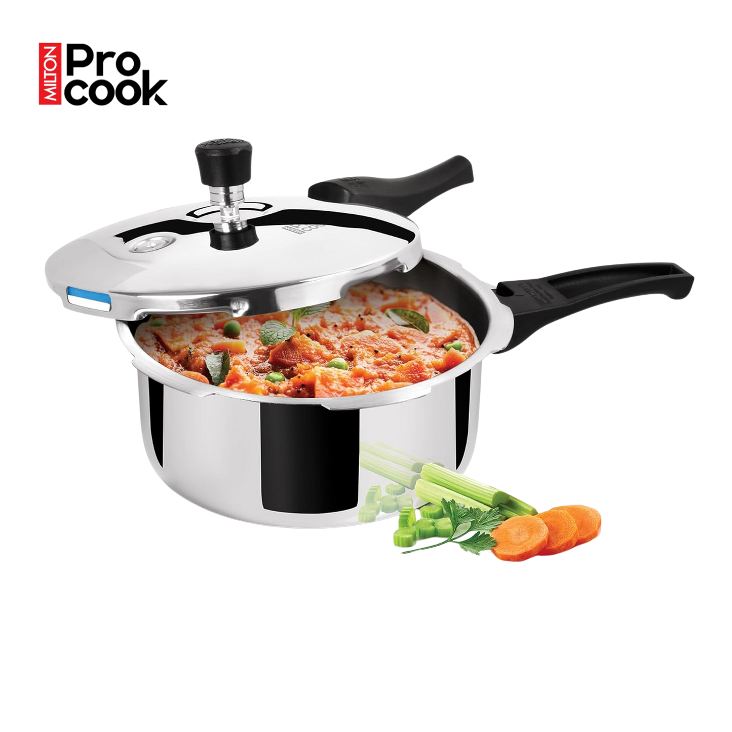 MILTON PROCOOK Triply Stainless Steel Pressure Cooker Outer Lid | ISI