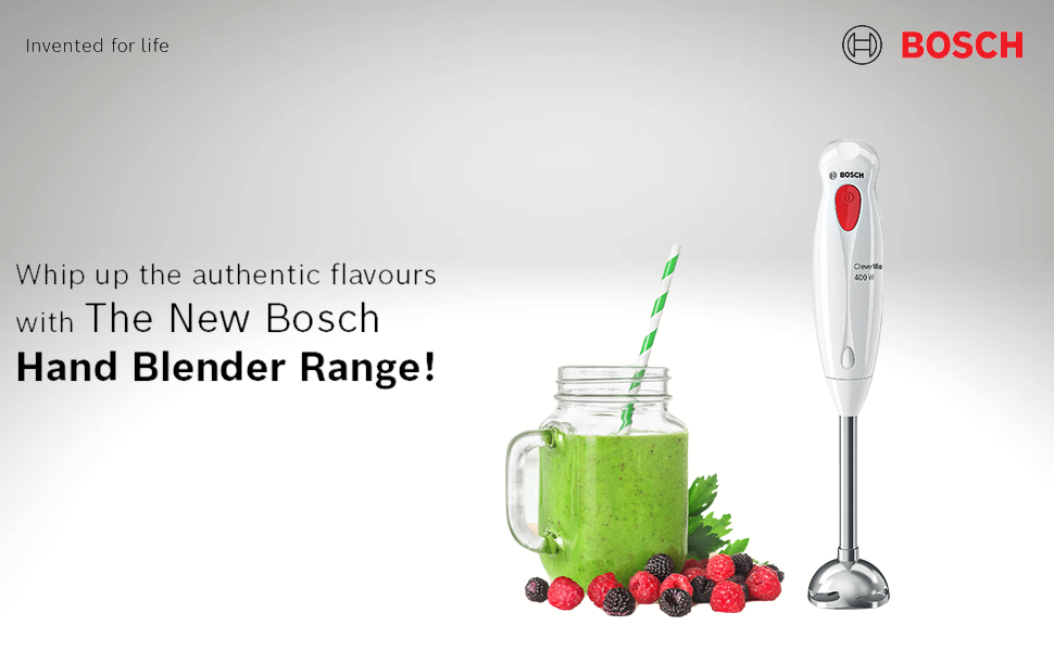 BOSCH Hand blender CleverMixx 400 W White, Red MS1WR1111I - Premium Chopper from Bosch - Just Rs. 2150! Shop now at Surana Sons