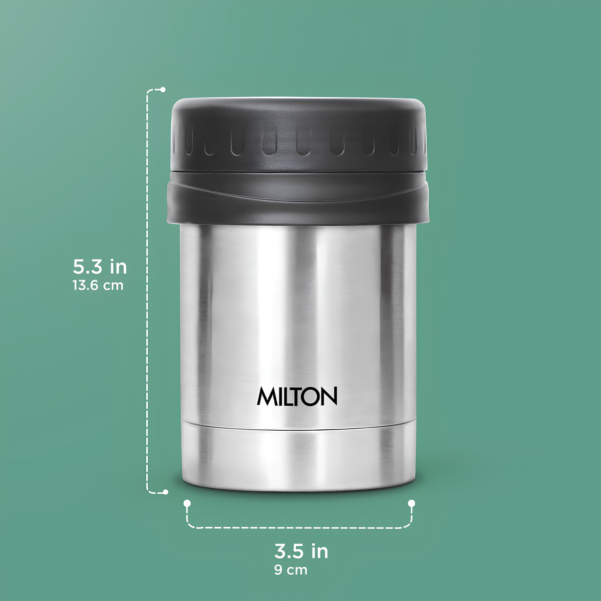Milton Thermosteel Soup Flask | 100% Leak Proof I Premium Stainless Steel | Vacuum Insulated I Thermos for Soup, Tea, CoffeeSilver