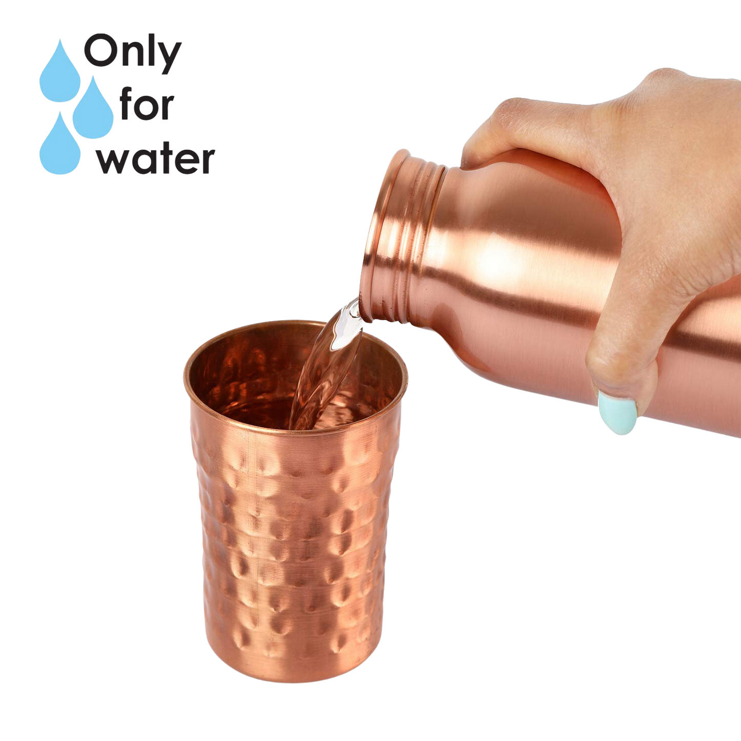 Cello COP-PURA Copper Water Bottle, 1000 ml - Premium copper water bottles from Cello - Just Rs. 977! Shop now at Surana Sons