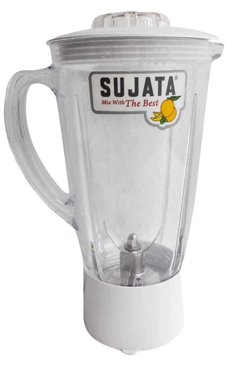 Sujata Blender Juicer Plastic Jar Attachement, 1700 ml, (White) - Premium Juice Jar from Sujata - Just Rs. 945! Shop now at Surana Sons