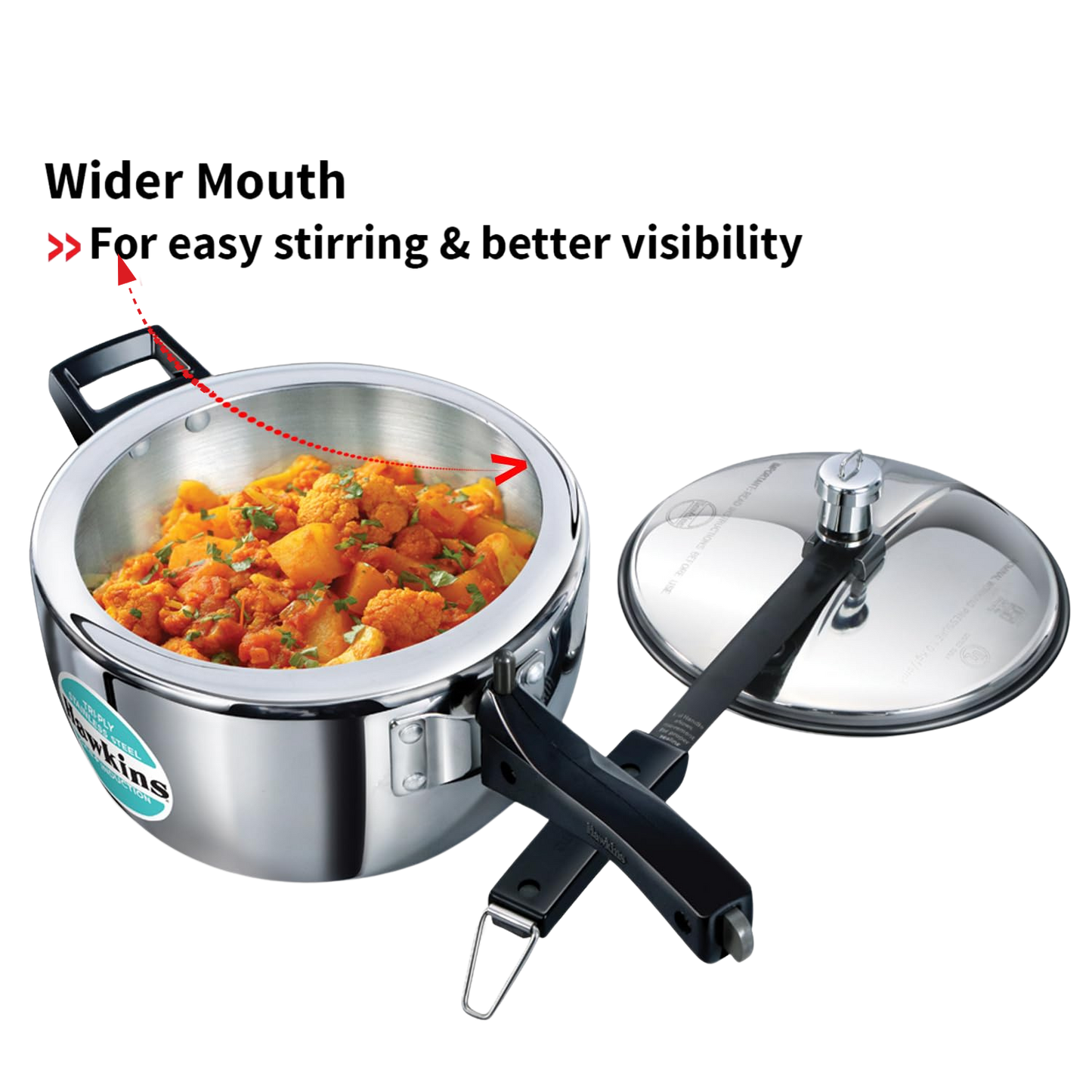Hawkins Tri-Ply Stainless Steel Pressure Cooker - Premium SS pressure cooker from Hawkins - Just Rs. 2835! Shop now at Surana Sons