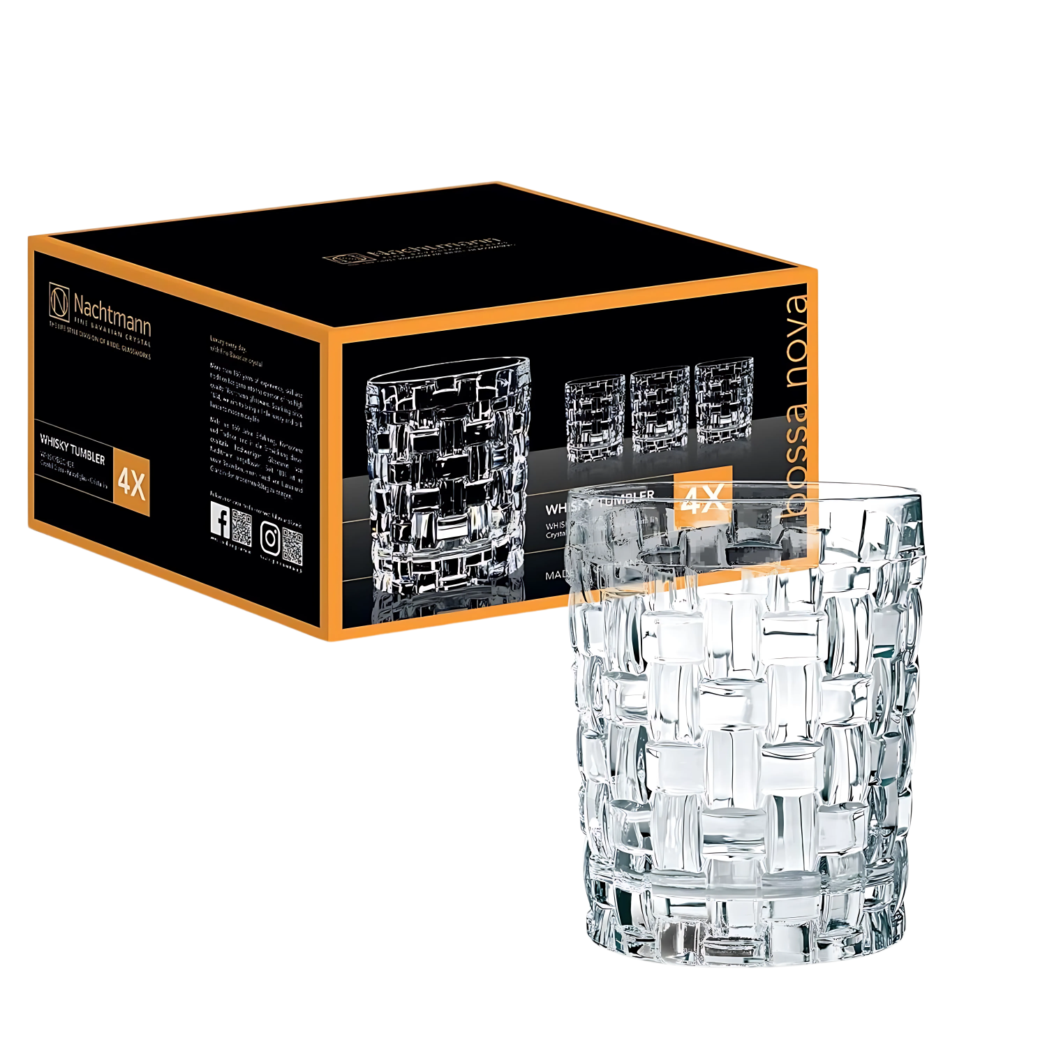 NACHTMANN Premium Crystal Whisky Tumbler - Set of 6, 330 ML - Premium glass tumblers from Nachtmann - Just Rs. 4041! Shop now at Surana Sons