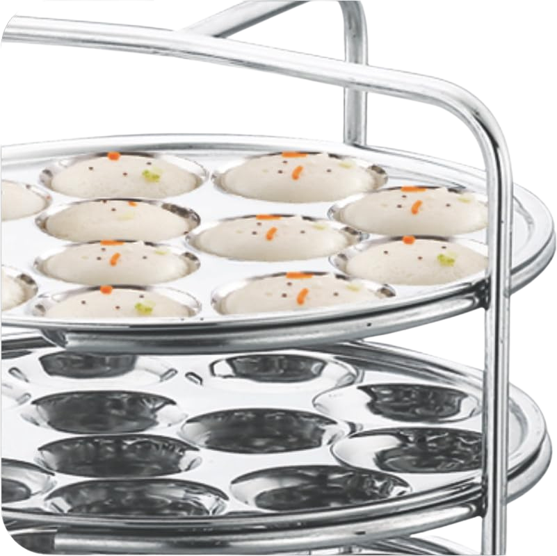 JVL Stainless Steel Full Set Thatte Idly, Idiyappam / Idla / Mini Idli / Dhokla Maker / Steamer - Premium Idli Dhokla Maker from JVL - Just Rs. 3799! Shop now at Surana Sons