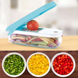 GANESH Plastic Fruit & Vegetable Chopper Slicer Dicer Grater 7  in 1