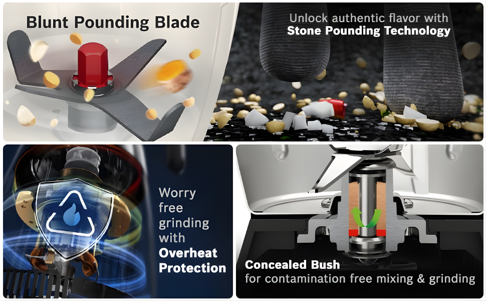 BOSCH TrueMixx Pro 1000 W Mixer Grinder, 1000W 3 Jar Black MGM8836BIN